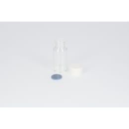 日電理化硝子 ねじ口瓶 SV-8 8mL 無色 メラミンキャップ フッ素PTFE/シリコンパッキングセット 50組 250906
