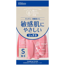 リッチネ薄手 手袋 S ピンク 1双