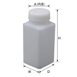 Mボトル正角びん 100mL 0811