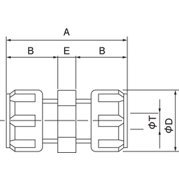 PFAストレート・ユニオン SFU-12P F-2200-004