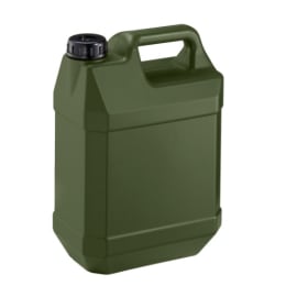 扁平缶 4L ノズル無 モスグリーン