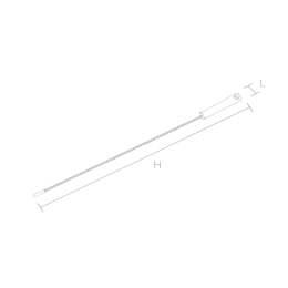 HPジョイントパイプクリーナーロッド グリップ 600mm 青
