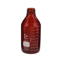ねじ口びん(メジュームびん) 茶褐色 びんのみ 1L 017210-10004A