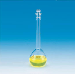 メスフラスコ 100mL 透明摺