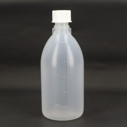 細口びん PP製 白 500mL 1601 目盛付 GL25