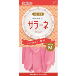 サラーネ厚手 手袋 M ピンク 1双