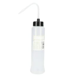 NT洗瓶BIIカラーキャップ スリム 広口 PE製 200mL 色12 ブラック