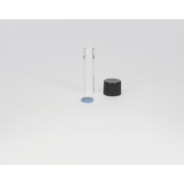 日電理化硝子 ねじ口瓶 S-06 0.6mL 無色 フェノールキャップ フッ素PTFE/シリコンパッキングセット 96組 250301