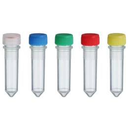 スクリューキャップチューブ 2.0mL コニカル型 カラーMIX 滅菌 500本入