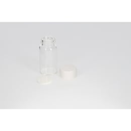 日電理化硝子 ねじ口瓶 SV-15 15mL 無色 メラミンキャップ ソフトロンP.P貼りパッキングセット 50組 250708