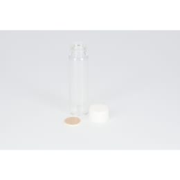 ねじ口瓶 無色 S-5 12mL PPキャップ フッ素PTFE/ニトリルパッキン付 100組 250069