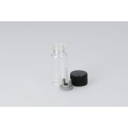 日電理化硝子 バキュームバイアルSVF-12 12mL 無色 フェノール黒キャップ 凍結乾燥用ブチルゴム栓 50組 203403