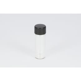 日電理化硝子 ねじ口瓶S-1 4mL 無色 黒キャップ ソフトロンPP貼りパッキン 100組 250226