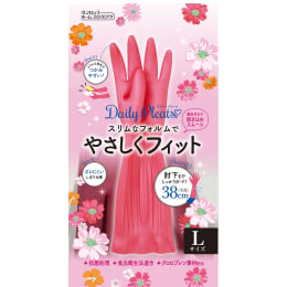 デイリープリーツ手袋 L レッド 1双