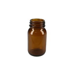 ねじ口びん 広口 100mL 茶
