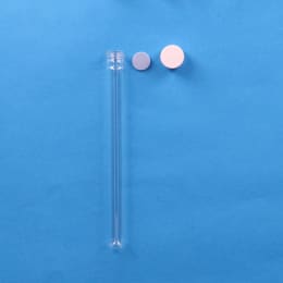 日電理化硝子 ねじ口試験管 ST-18M 30mL メラミン樹脂白キャップ フッ素PTFEシリコンパッキン 組合せセット 50組 119252