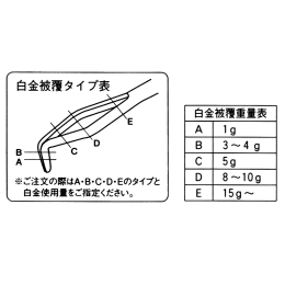 白金トング 210mm 8g D