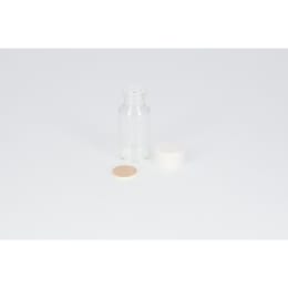 ねじ口瓶 無色 SV-8 8mL メラミン白キャップ フッ素PTFE/ニトリルパッキン 組合せ 50組 2501866
