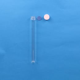 日電理化硝子 ねじ口試験管 ST-25 50mL メラミン樹脂白キャップ フッ素PTFEシリコンパッキン 組合せセット 30組 119254