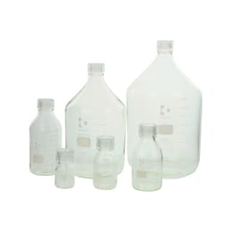 ねじ口びん(メジュームびん) 透明キャップ付 100mL 017200-1003A