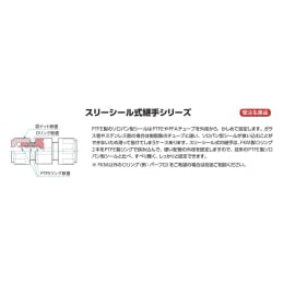 PTFEスリーシール式ジョイント L型 φ12 F-2651-004