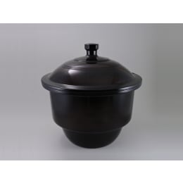 デシケーター 硝子製 茶 240mm 本体/蓋/磁性中板付