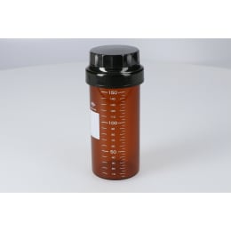 目盛付バイアル(水質検査びん) WT-150 150mL フェノール樹脂キャップ/ダブルフッ素PTFE 茶色/標準セット 20本 206057