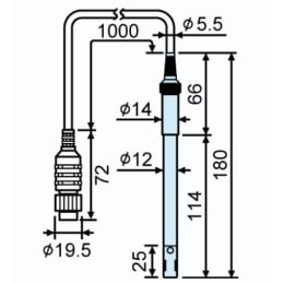 東亜DKK 電気伝導率計J用セル 標準型 C-50101B