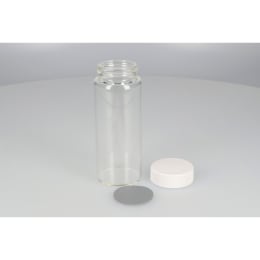日電理化硝子 ねじ口瓶 SV-150 150mL 無色 メラミンキャップ ブチルゴムパッキングセット 20組 251235