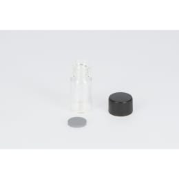 日電理化硝子 ねじ口瓶 S-09A 2mL 無色 フェノールキャップ ブチルゴムパッキングセット 100組 250389