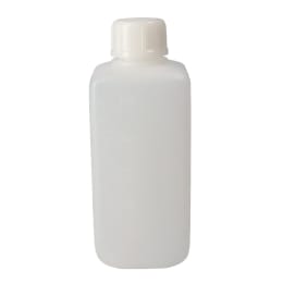 角型びん 細口 白 PE製 250mL