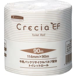 日本製紙クレシア クレシアEF トイレットロール 90m シングル 10101 80個