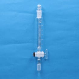 Fine共通摺合せ円筒分液ロート 50mL 球栓15/25下部15/25 ガラスコック付