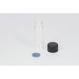 日電理化硝子 ねじ口瓶 S-1 4mL 無色 フェノールキャップ フッ素PTFE/シリコンパッキングセット 100組 250306
