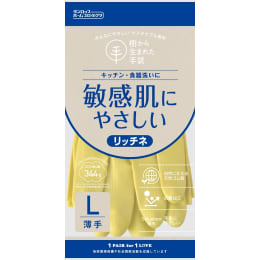 リッチネ薄手 手袋 L グリーン 1双