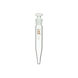 柴田科学 共栓遠心沈殿管 円錐形 ガラス平栓付 10mL 目盛無 10本 010280-13106A