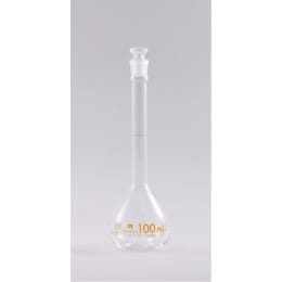 メスフラスコ HG 白 100mL