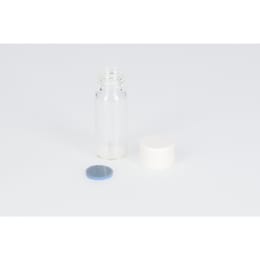 日電理化硝子 ねじ口瓶 S-09B 3mL 無色 メラミンキャップ フッ素PTFE/シリコンパッキングセット 100組 250205