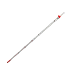佐藤計量器製作所 赤液棒状温度計 0~50℃ L300 0220-00