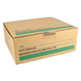 日電理化硝子 ねじ口瓶 S-3 10mL 無色 P.Pキャップ ブチルゴムパッキングセット 100組 250337