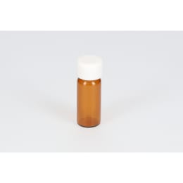 日電理化硝子 ねじ口瓶 S-09B 3mL 茶色 P.Pキャップ シリコーンゴムパッキングセット 100組 250055