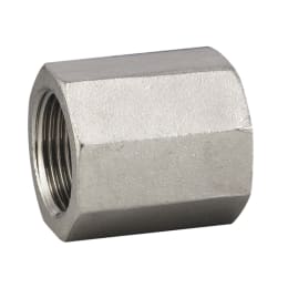 SUS製ねじ込み継手 六角PTソケット 1/4 V6S-02