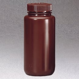 広口褐色試薬瓶 HDPE 1000mL 6入