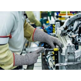 耐切創ノンコート手袋 ロング RZ202 S 10双入