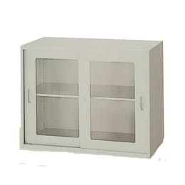 【販売終了】ガラス引違い書庫 NWS-0907HG-AW