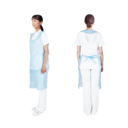 セーフベーシック プラスチックエプロン 青 50入