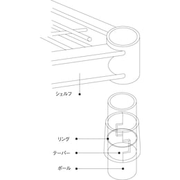 シェルフ PEC 610×760×1900 4段
