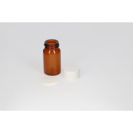 日電理化硝子 ねじ口瓶 SV-10 10mL 茶色 メラミンキャップ ソフトロンP.P貼りパッキングセット 50組 250727