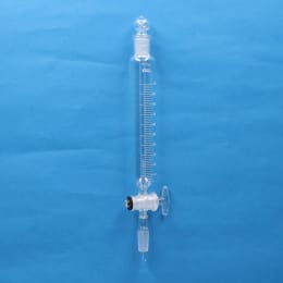 Fine共通摺合せ円筒分液ロート 100mL 球栓15/25下部15/25 ガラスコック付