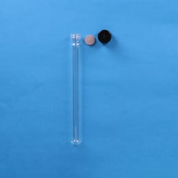 ねじ口試験管 ST-16.5L 20mL 黒キャップ ブチルゴムパッキン付 50入 119326